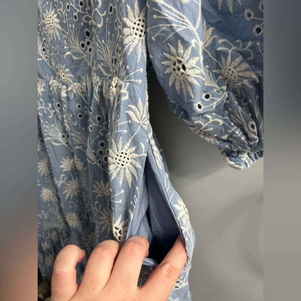 NWT Moonflower Eyelet Evy Sweetheart Mini Dress Curve - Picture 8 of 11